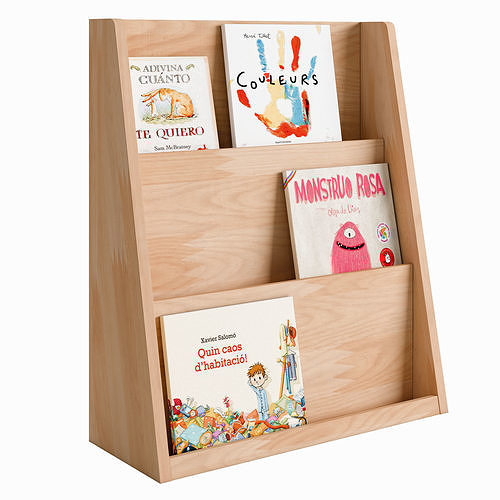 Childrens library Low-poly 3D model