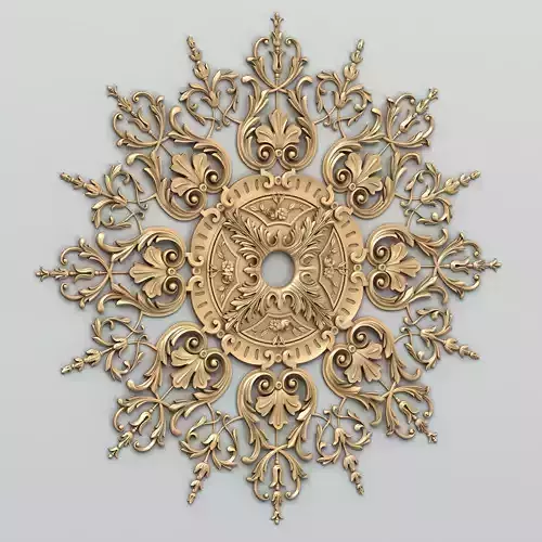 Round rosette 043 3D model