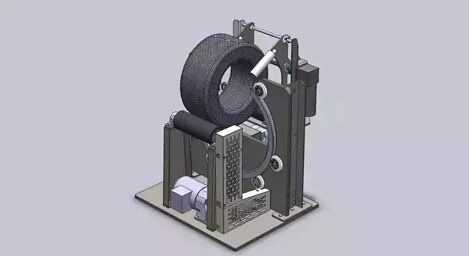 Tire wrapping machine 3D model