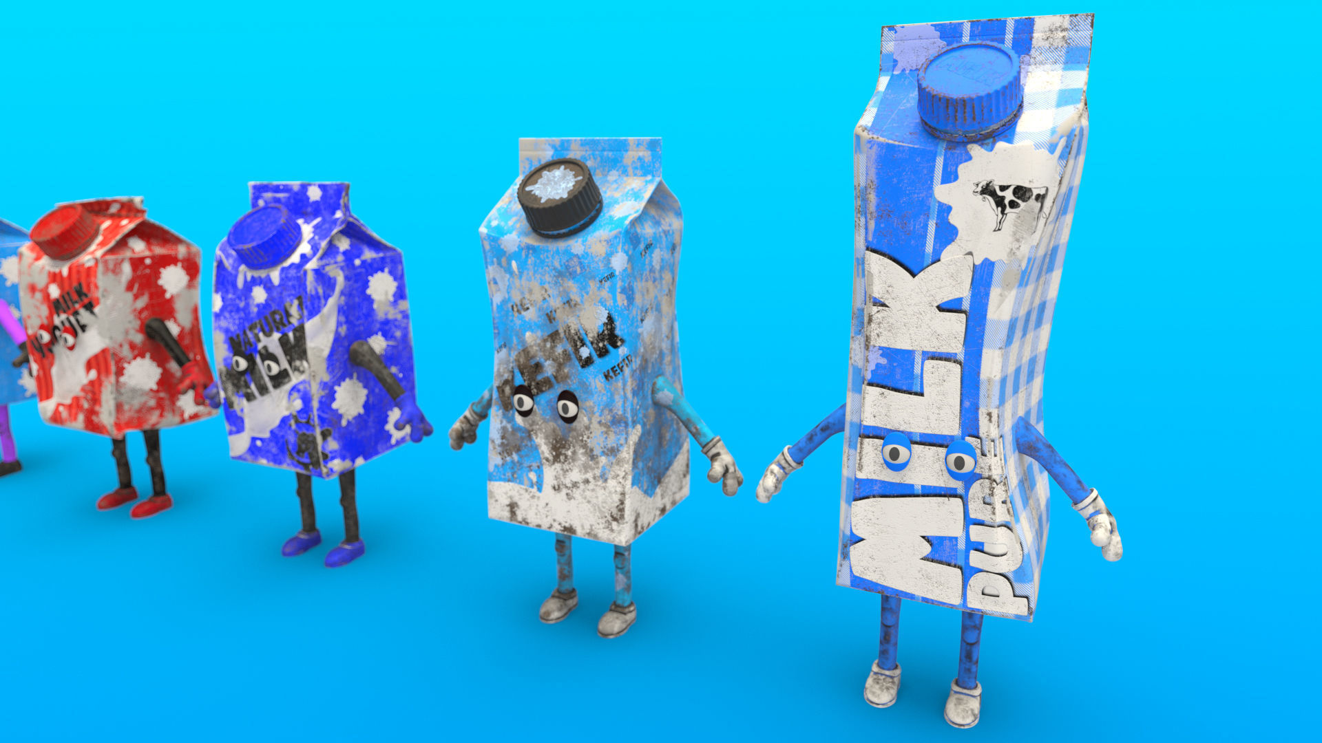 Cartoon Characters Dirt 3D model_19