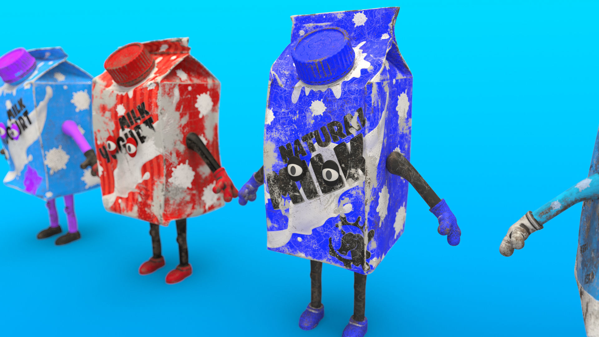 Cartoon Characters Dirt 3D model_17