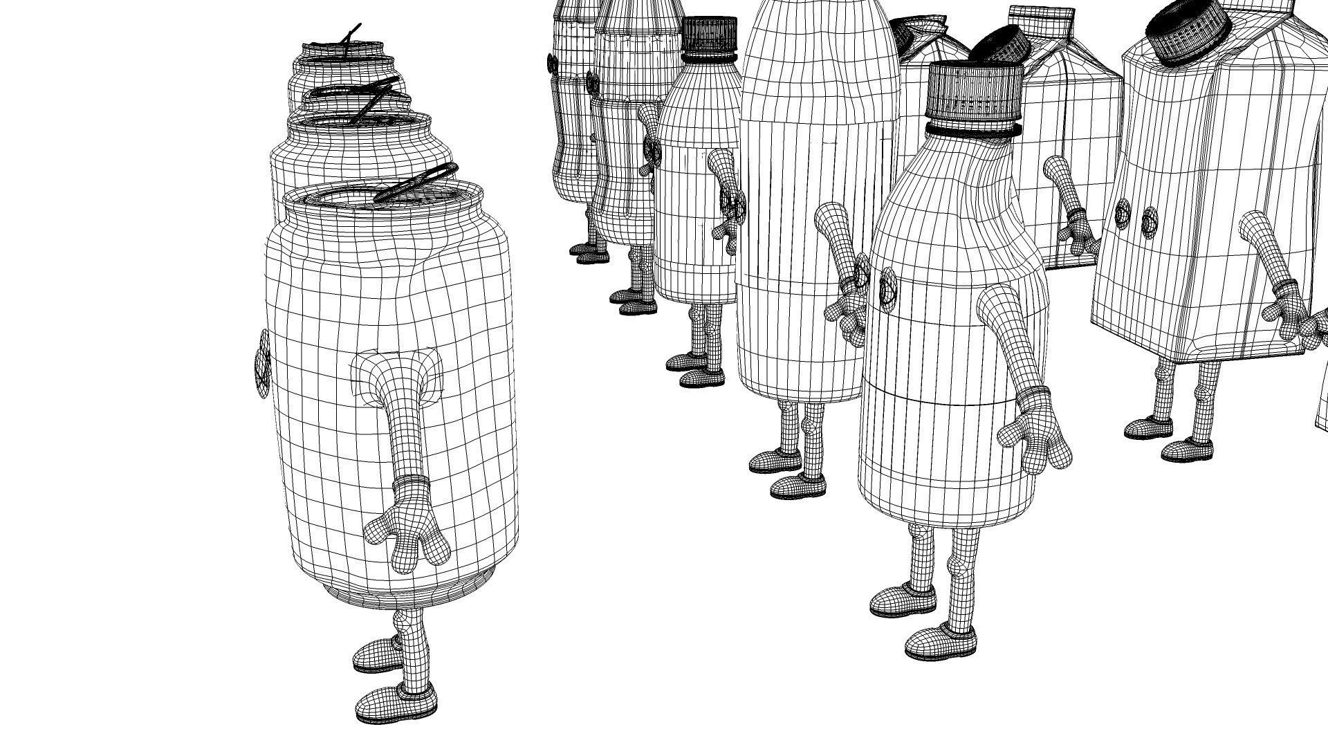 Cartoon Characters Dirt 3D model_35