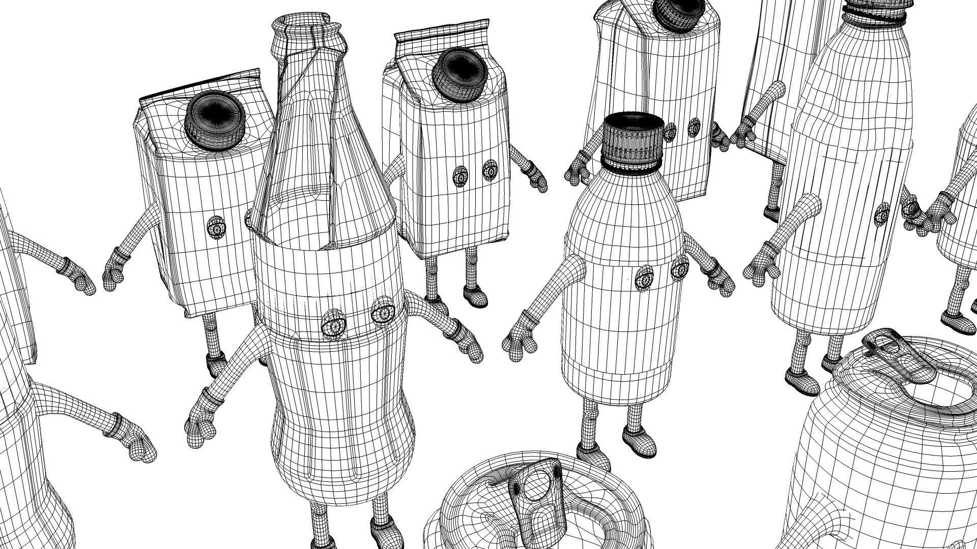 Cartoon Characters Dirt 3D model_30