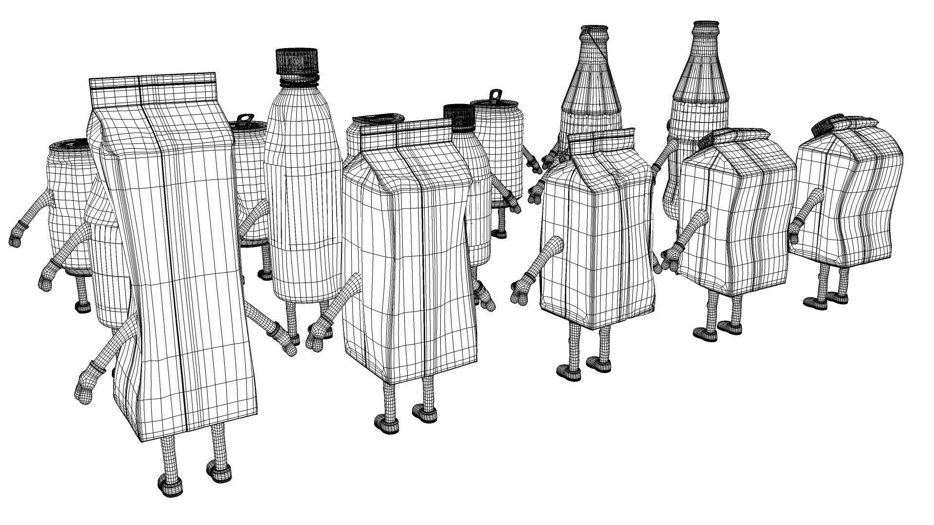 Cartoon Characters Dirt 3D model_29