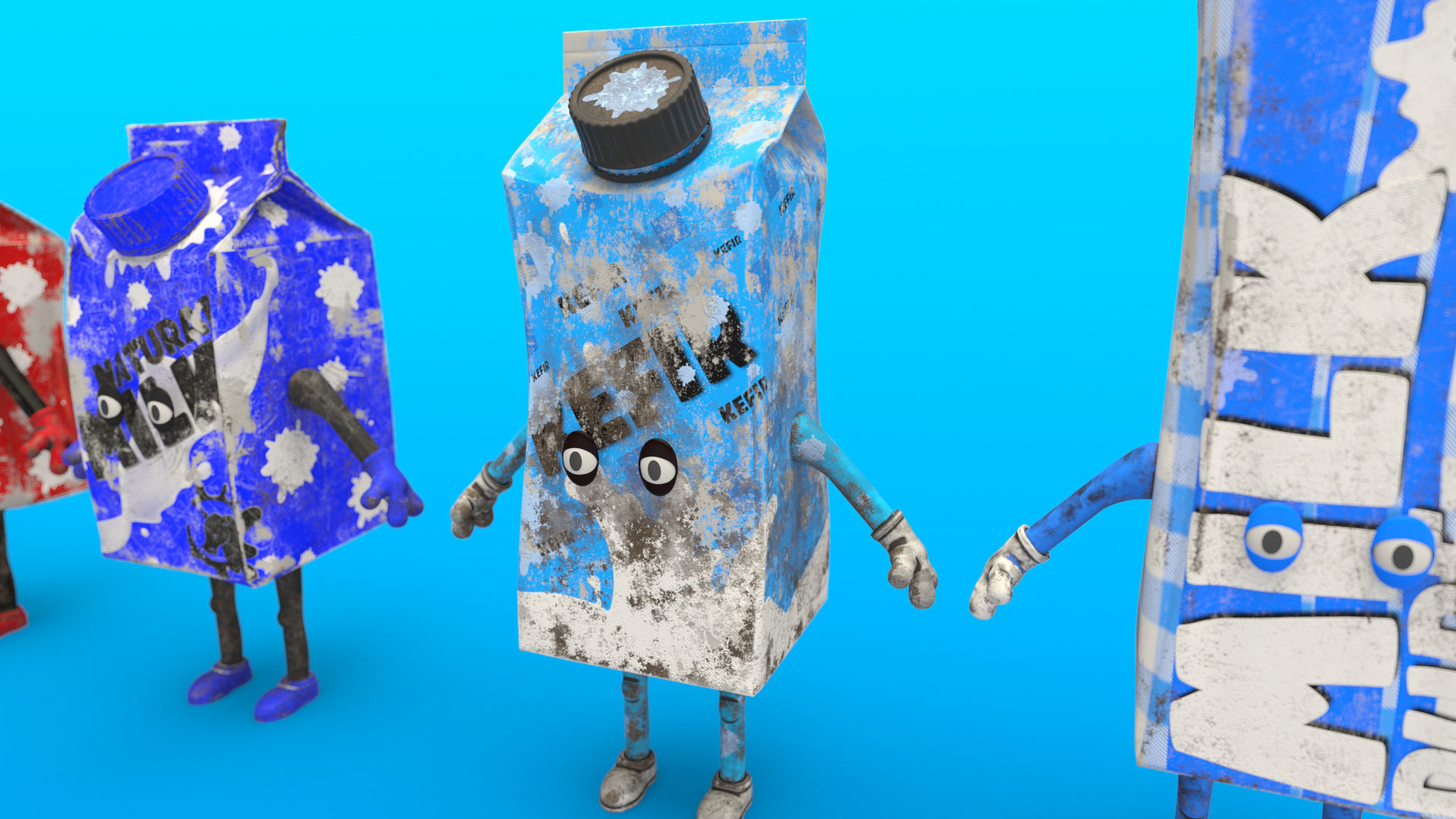 Cartoon Characters Dirt 3D model_18