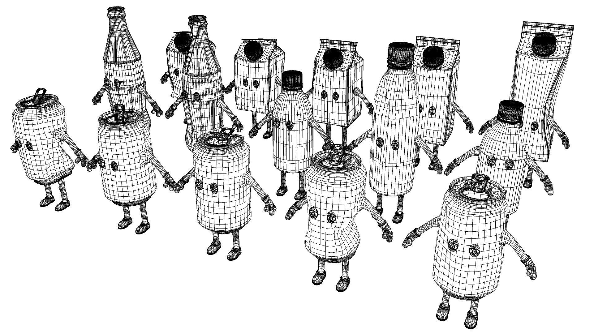 Cartoon Characters Dirt 3D model_36