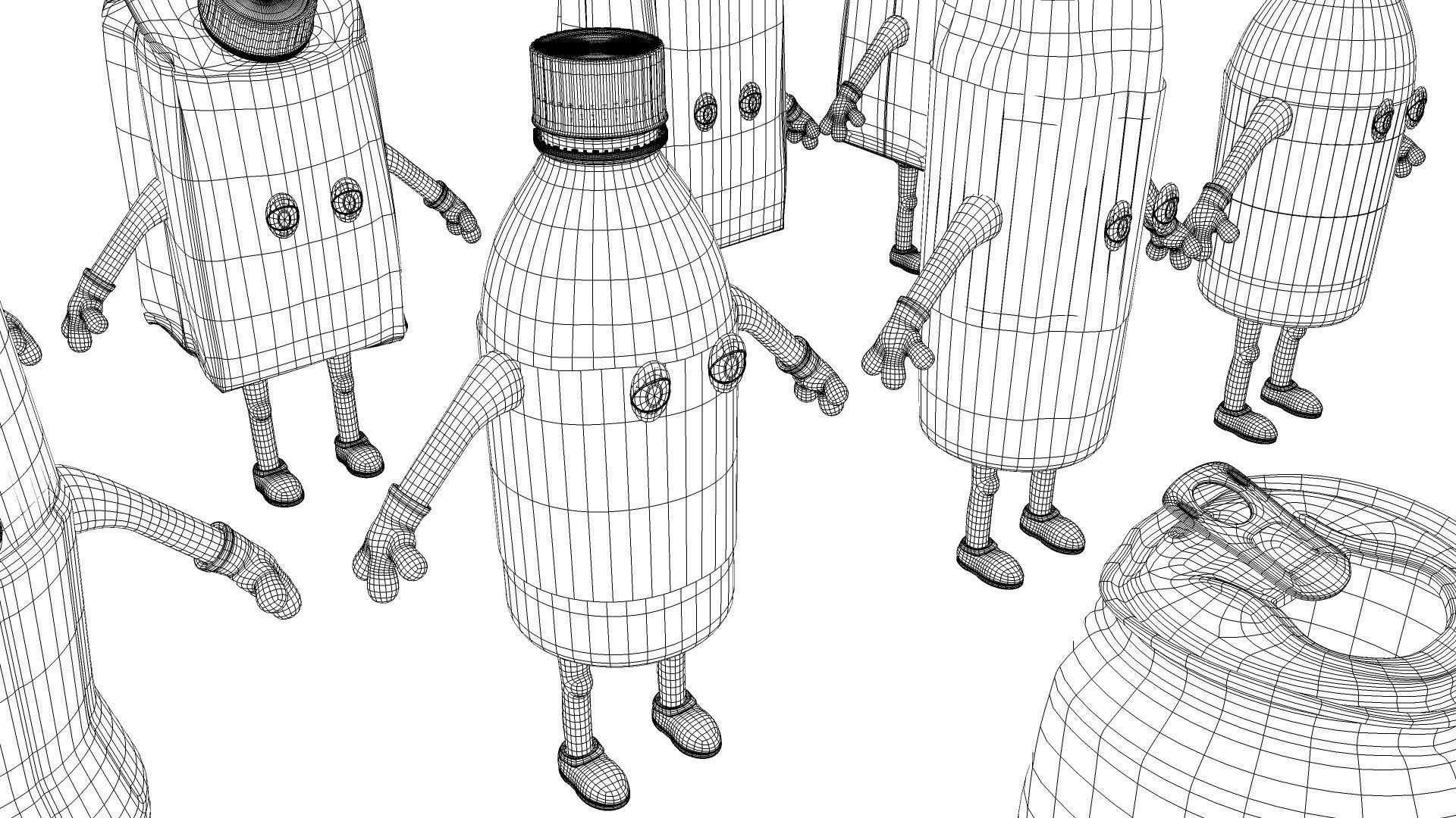 Cartoon Characters Dirt 3D model_27