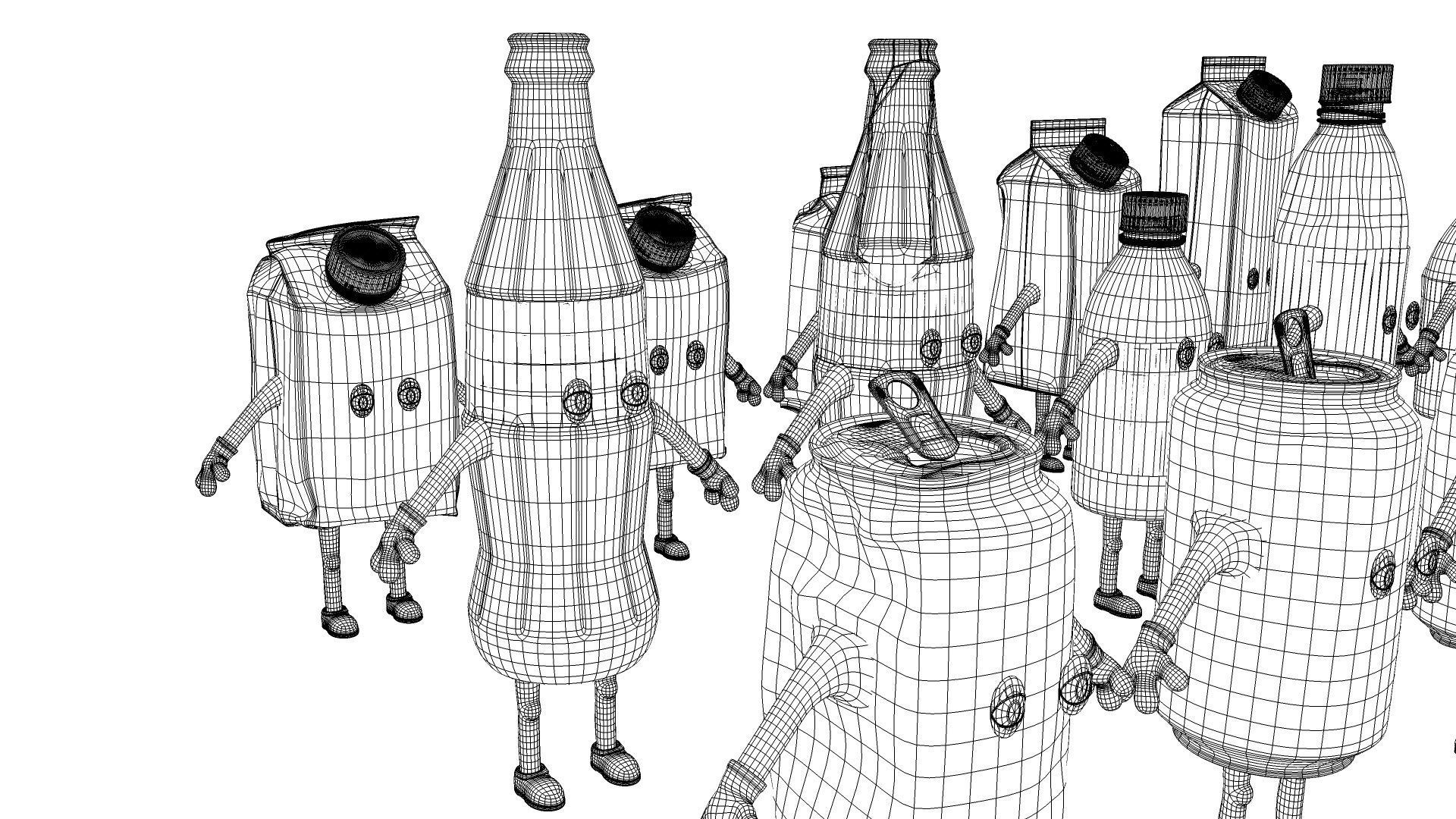 Cartoon Characters Dirt 3D model_26