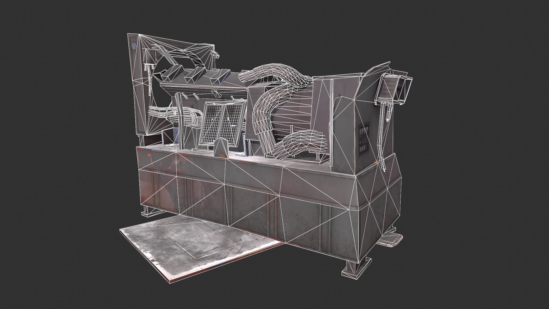 Broken Generator 3D model_2