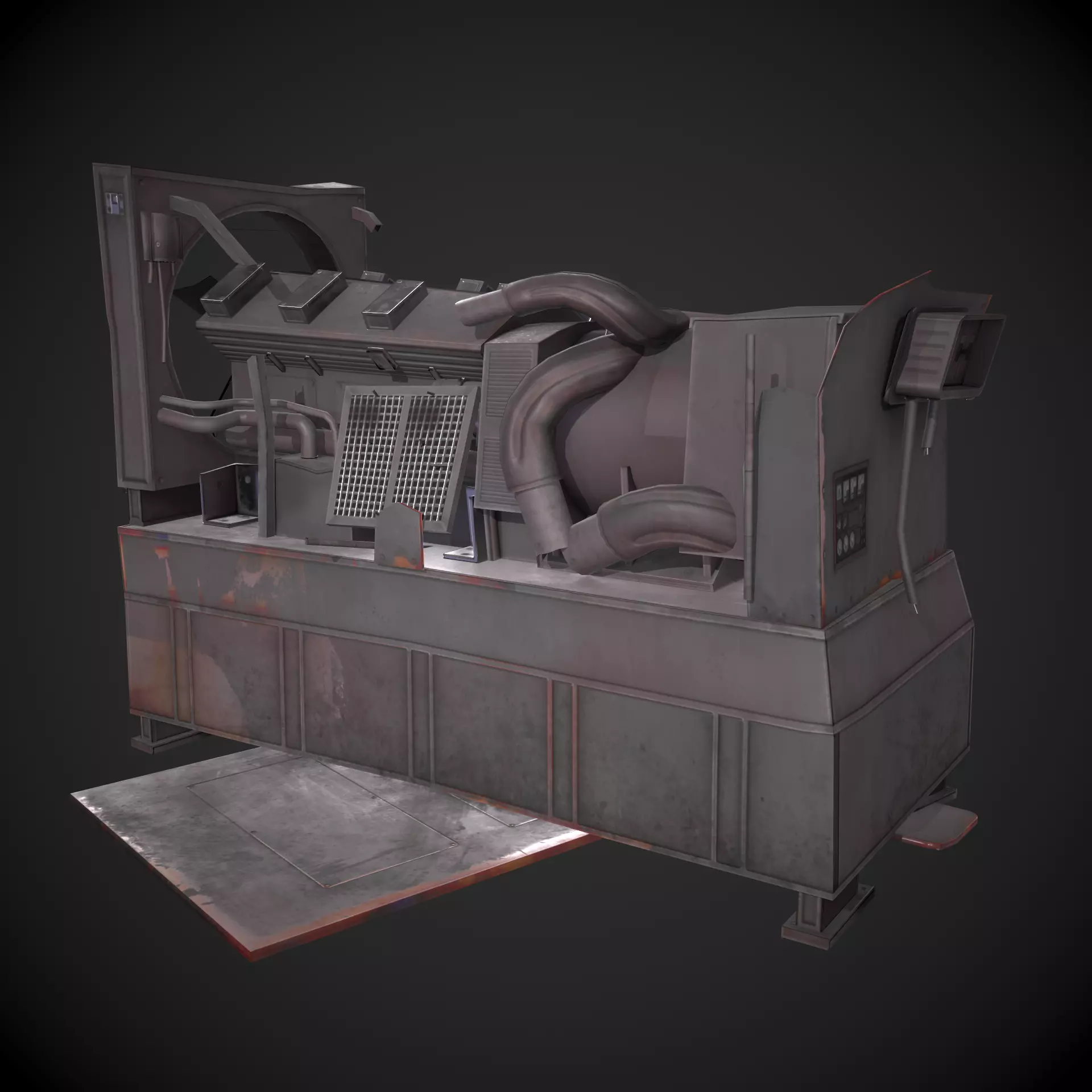 Broken Generator 3D model_0