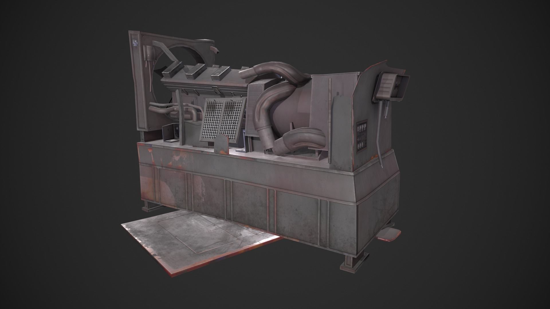 Broken Generator 3D model_1