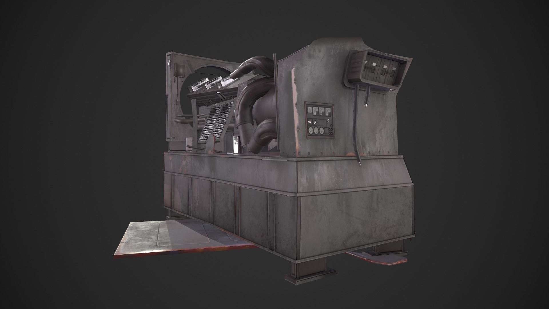 Broken Generator 3D model_5