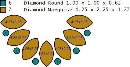 Solitaire ring with 3 band set in 17 US sizes 3D print model_8