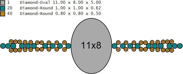 Solitaire ring with 3 band set in 17 US sizes 3D print model_11