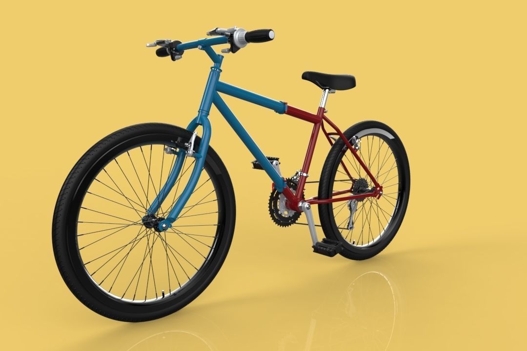 MOUNTAIN FOLDING FLIP BIKE FOLDABLE MTB BICYCLE 3D model_6