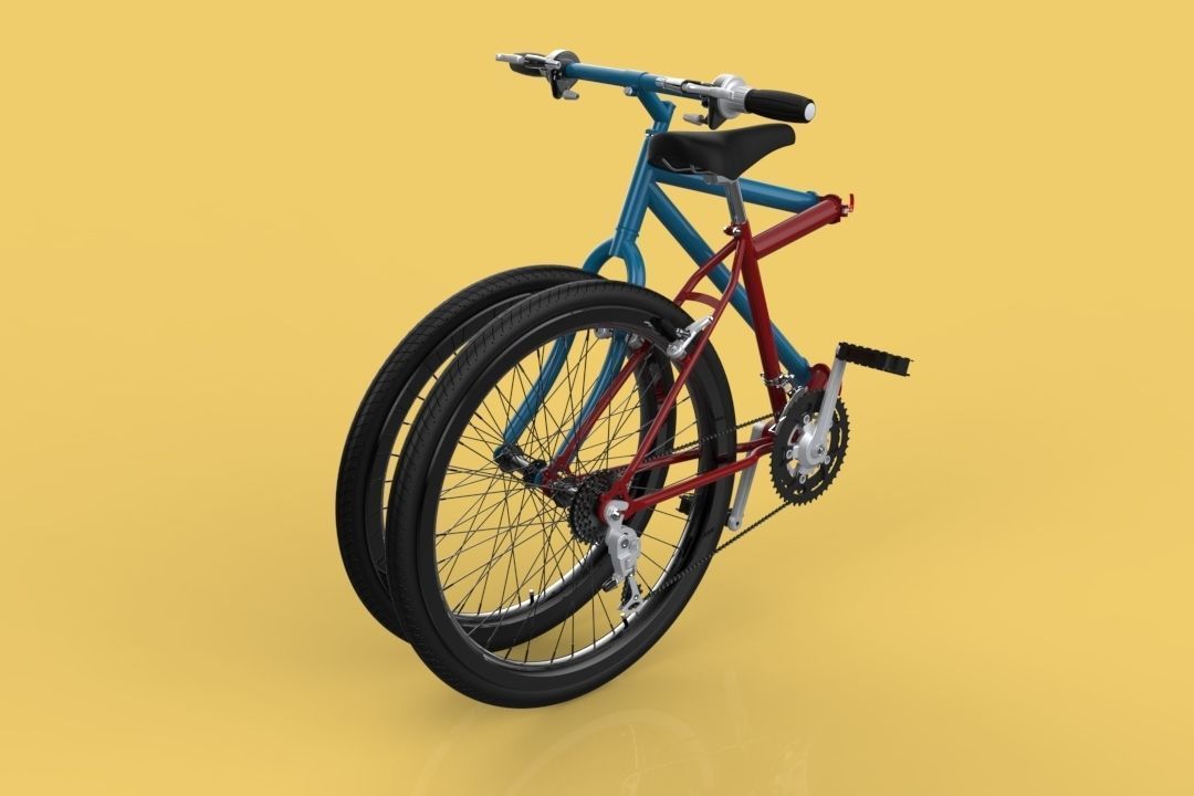 MOUNTAIN FOLDING FLIP BIKE FOLDABLE MTB BICYCLE 3D model_3