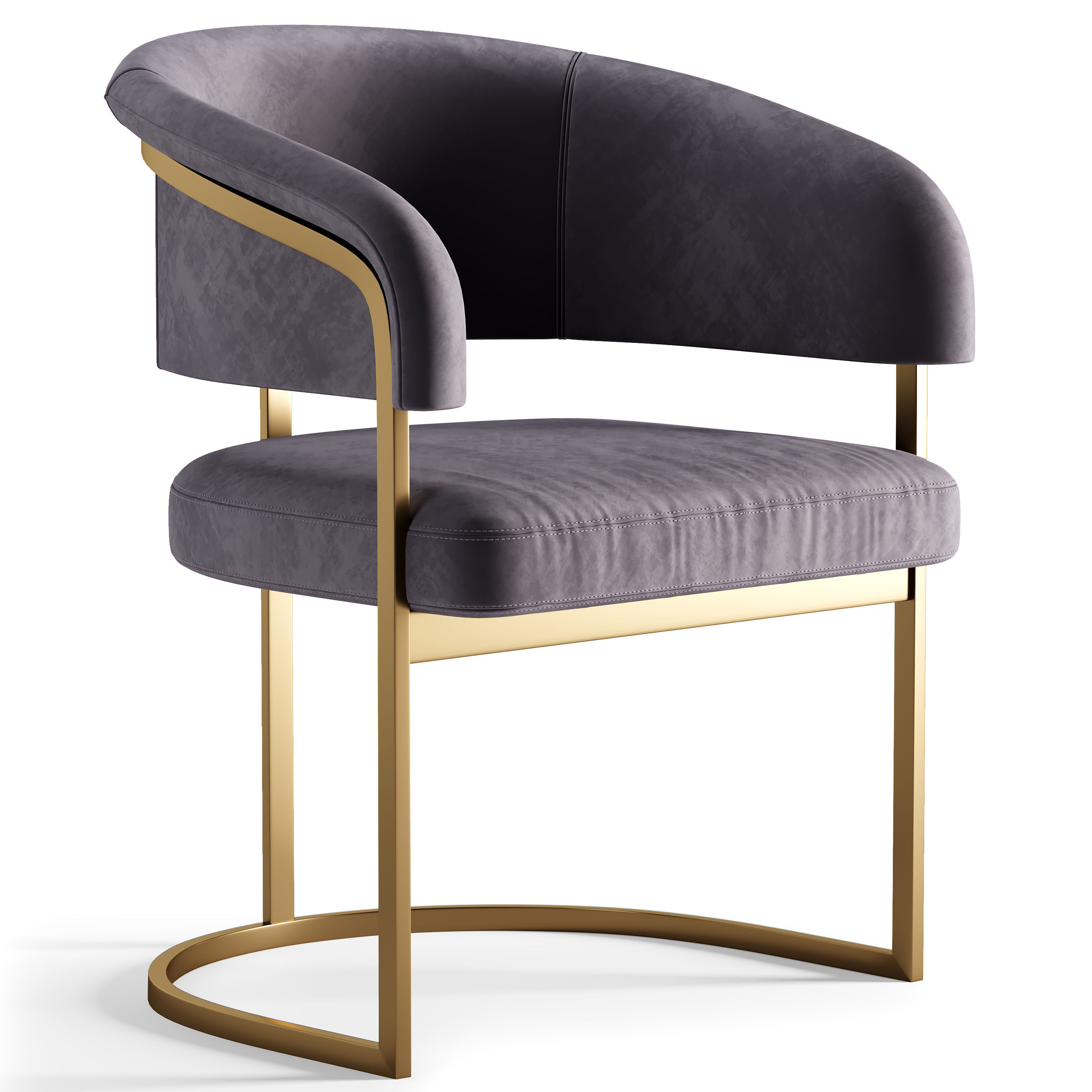 CLEM chair Low-poly 3D model_1