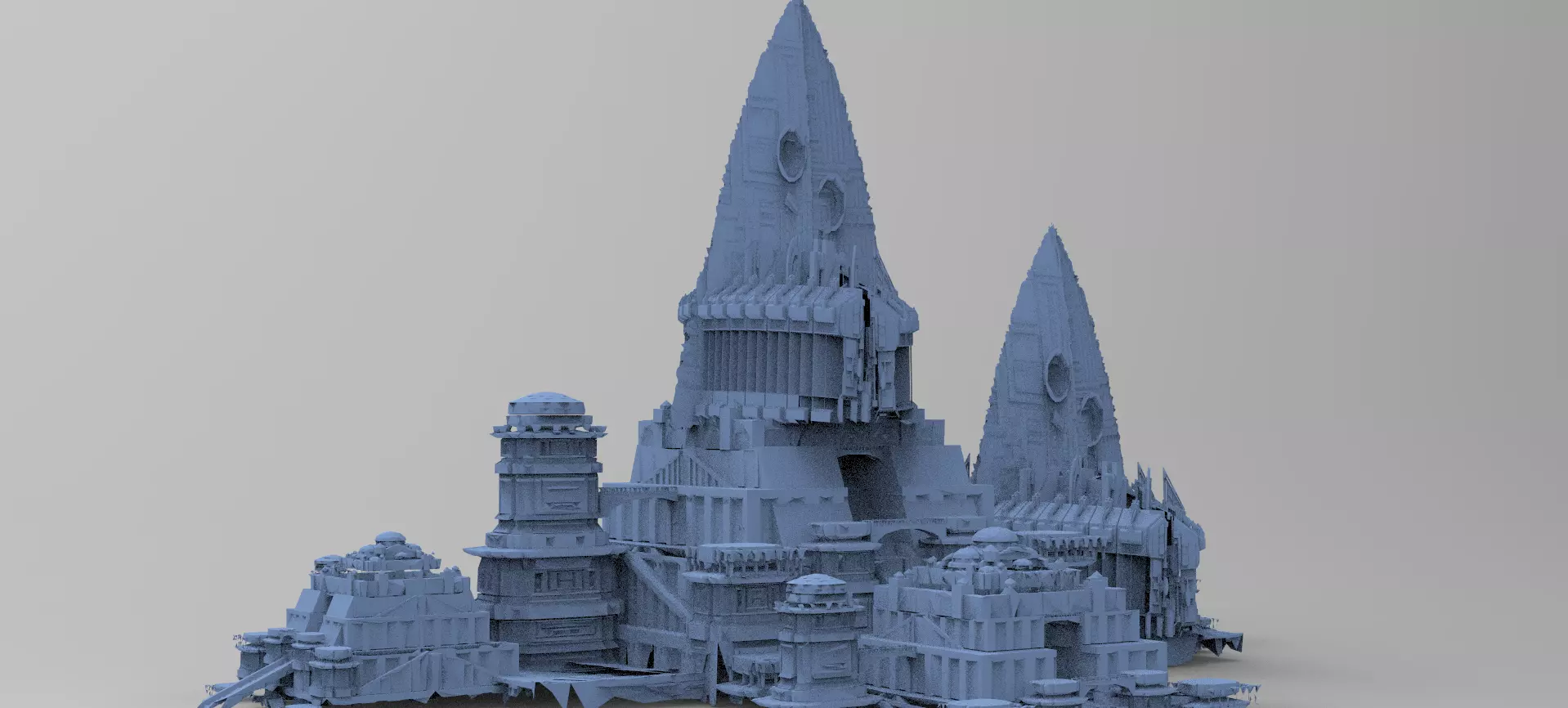 Wizards Master Fortress Towers 3 3D model