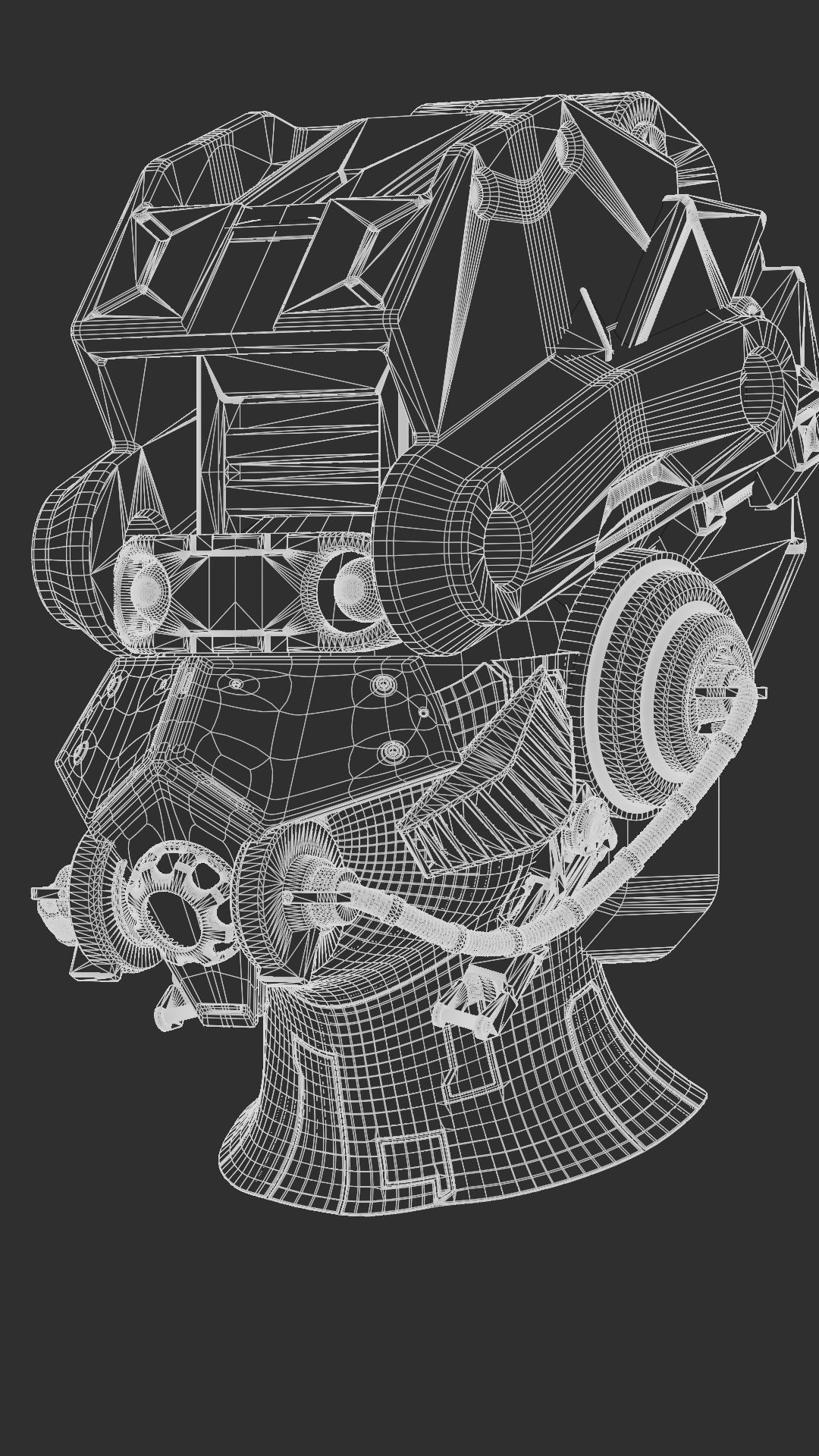Sci-fi Character Cyborg 005 3D model_21