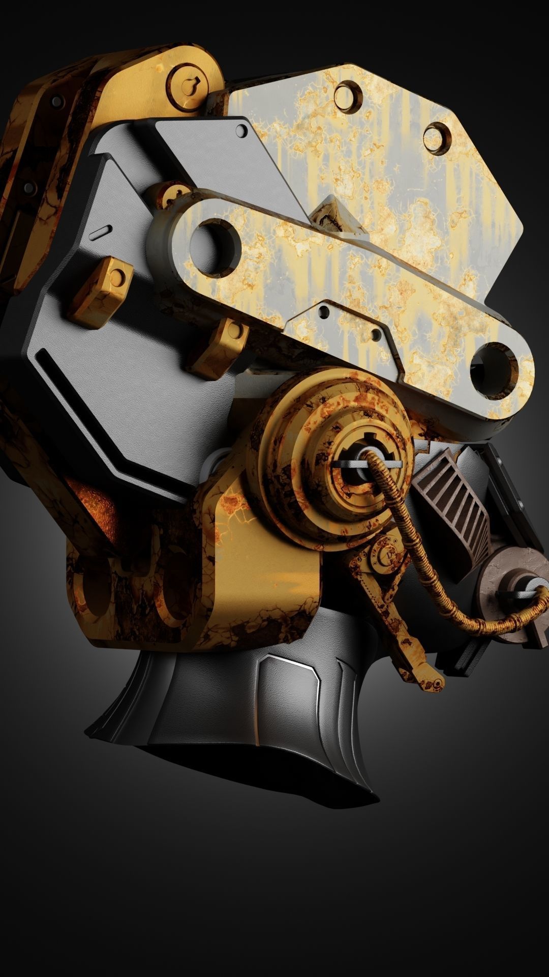 Sci-fi Character Cyborg 005 3D model_4