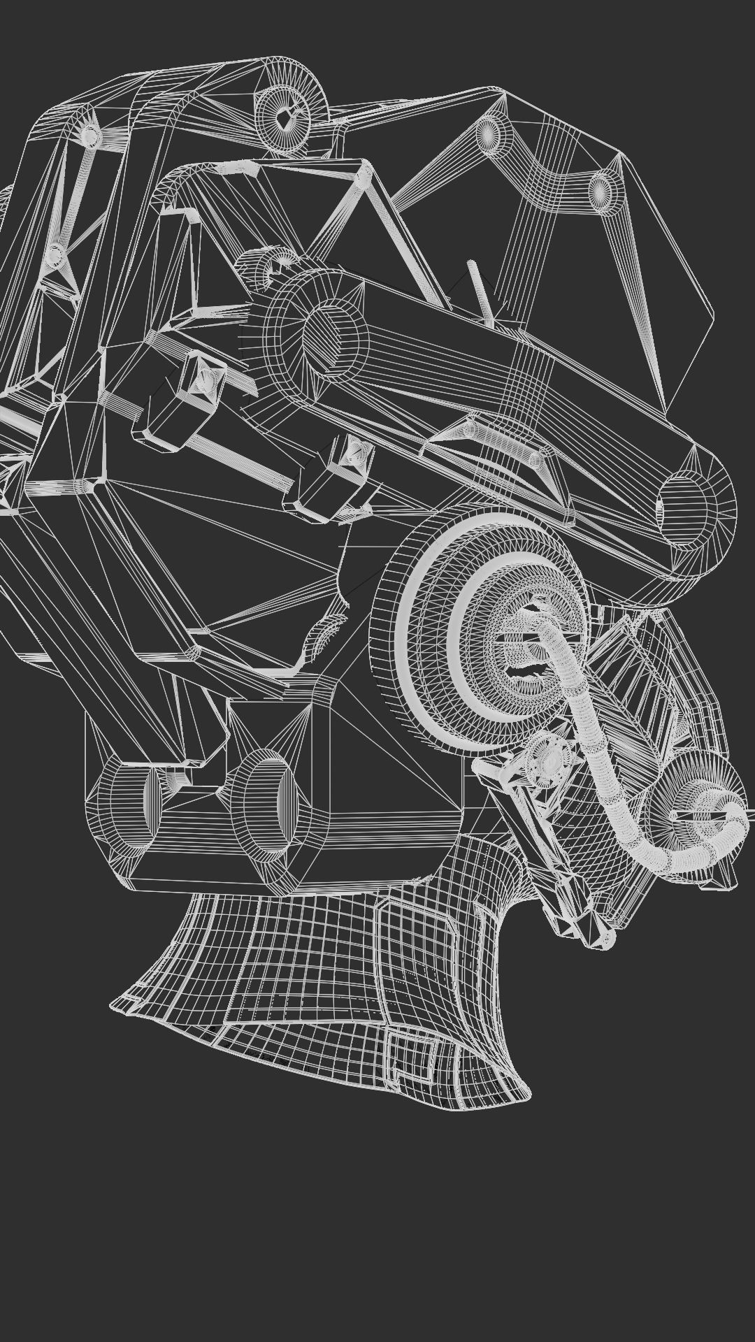 Sci-fi Character Cyborg 005 3D model_15