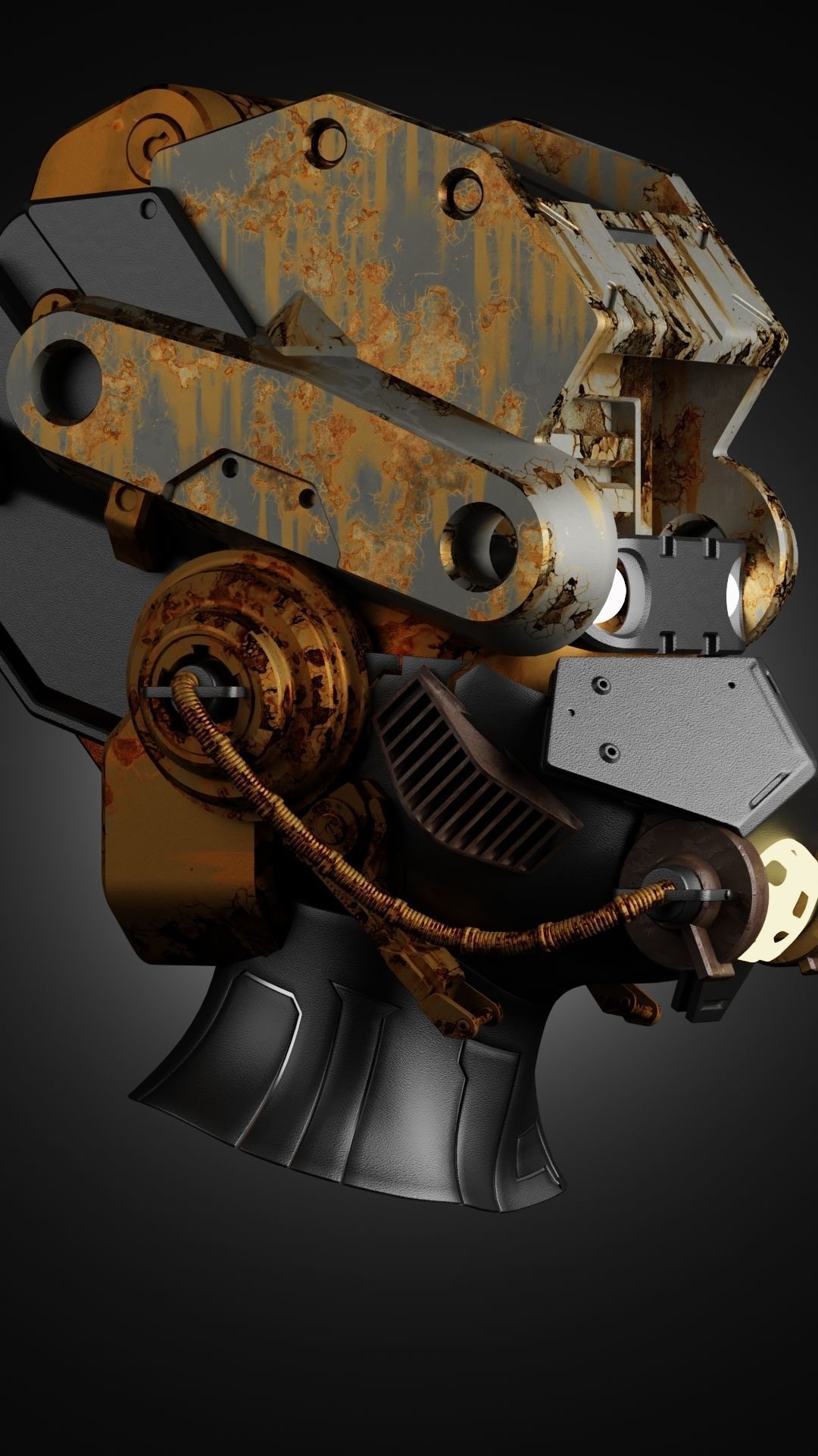 Sci-fi Character Cyborg 005 3D model_2