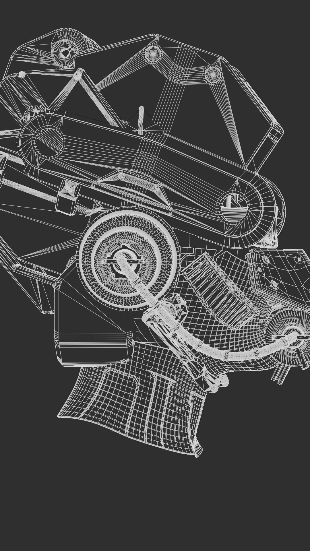 Sci-fi Character Cyborg 005 3D model_14