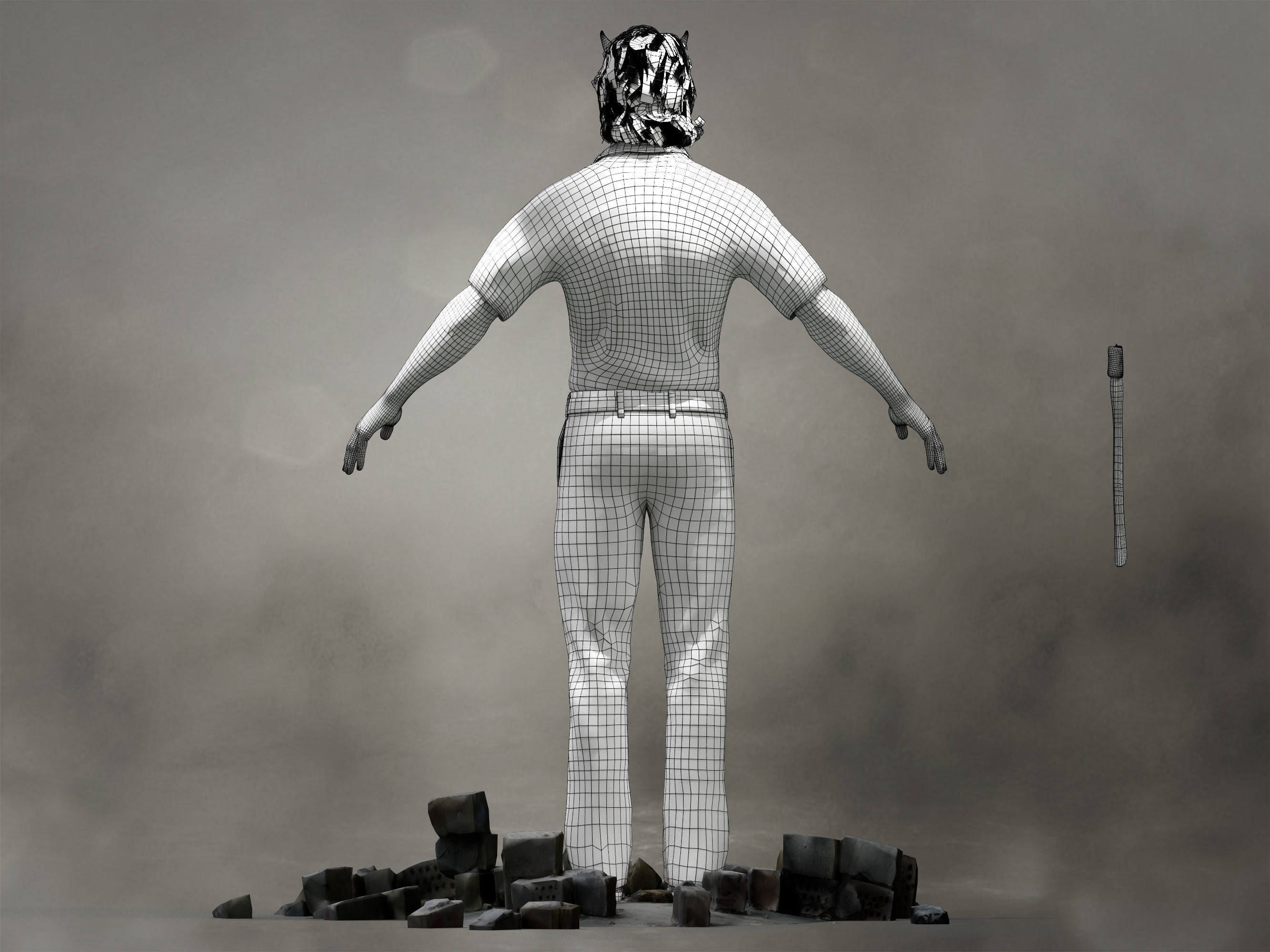 The Grabber  Low-poly 3D model_7