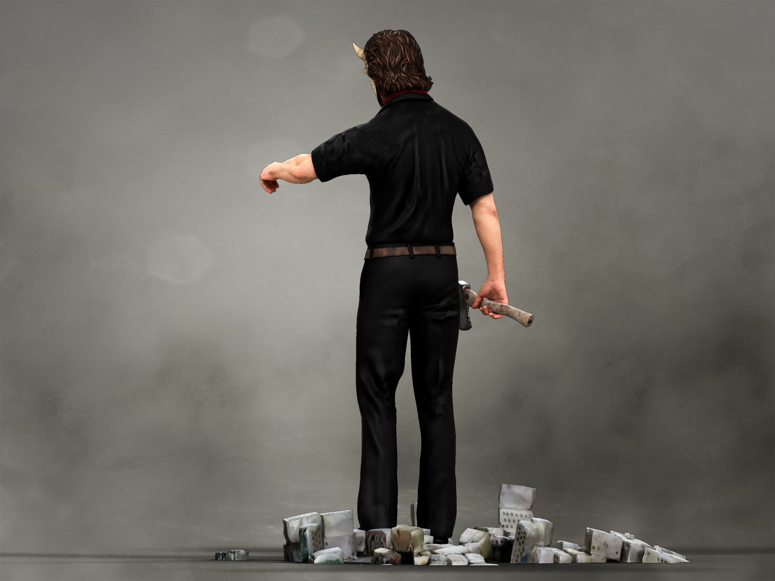 The Grabber  Low-poly 3D model_5