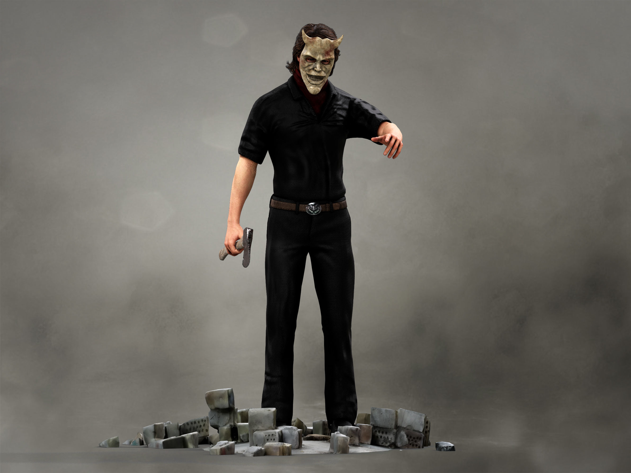 The Grabber  Low-poly 3D model_4