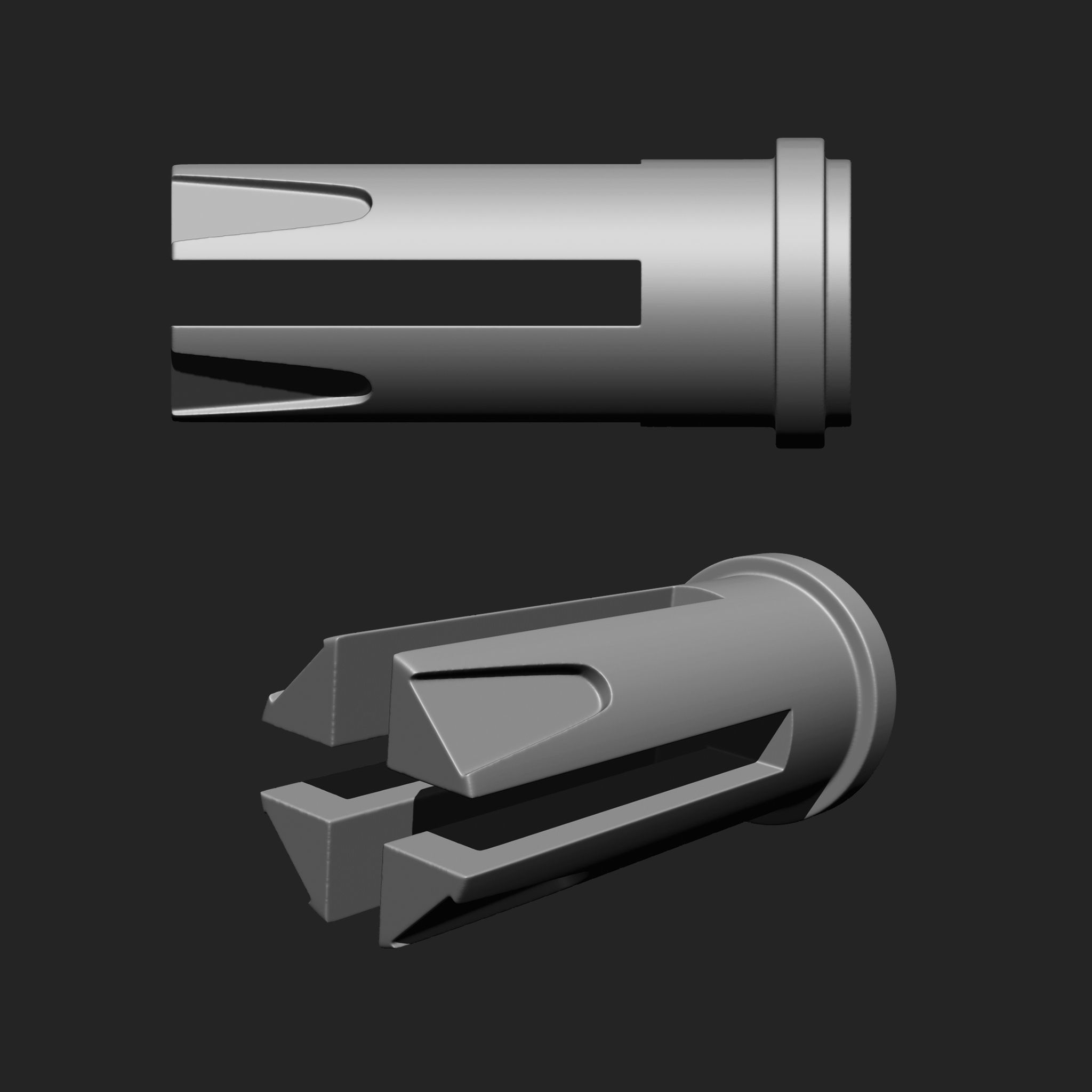 Gun Parts Suppressor IMM Brush Pack 15 in One Vol 3 3D model | CGTrader