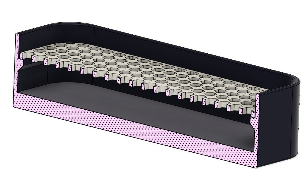 Soap Holder hexagons Free 3D print model_2