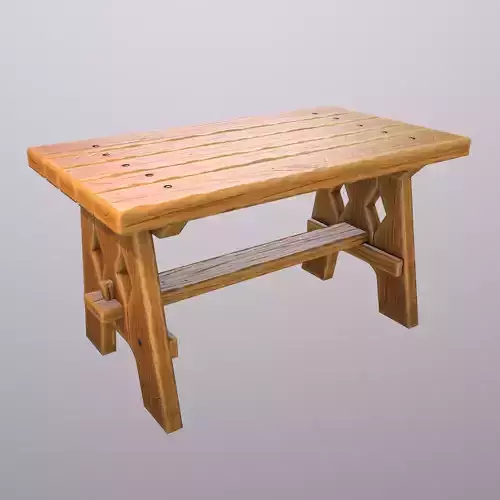 Stylized medieval table