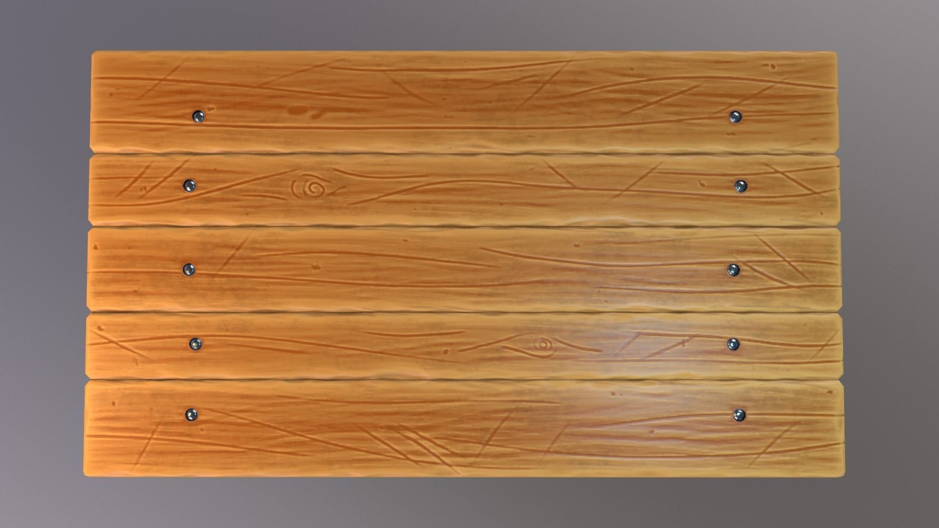 Stylized medieval table Low-poly 3D model_5