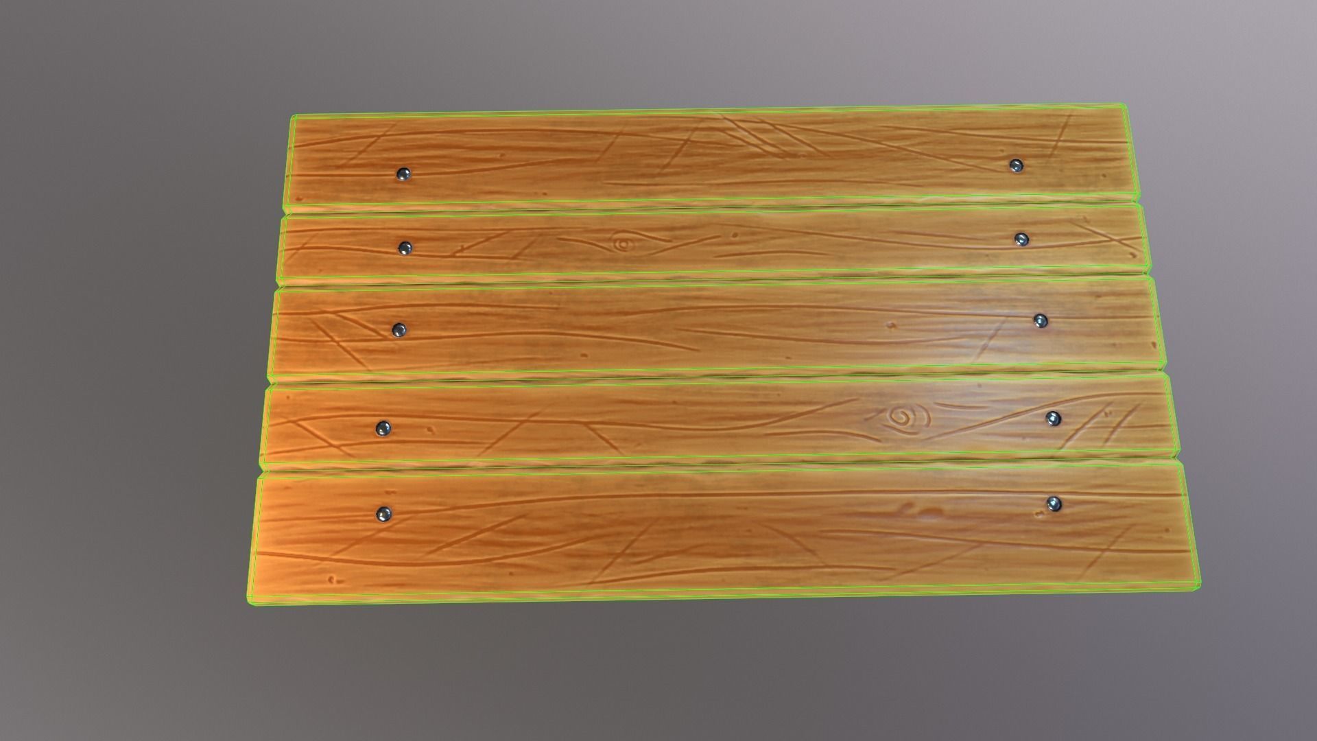 Stylized medieval table Low-poly 3D model_11