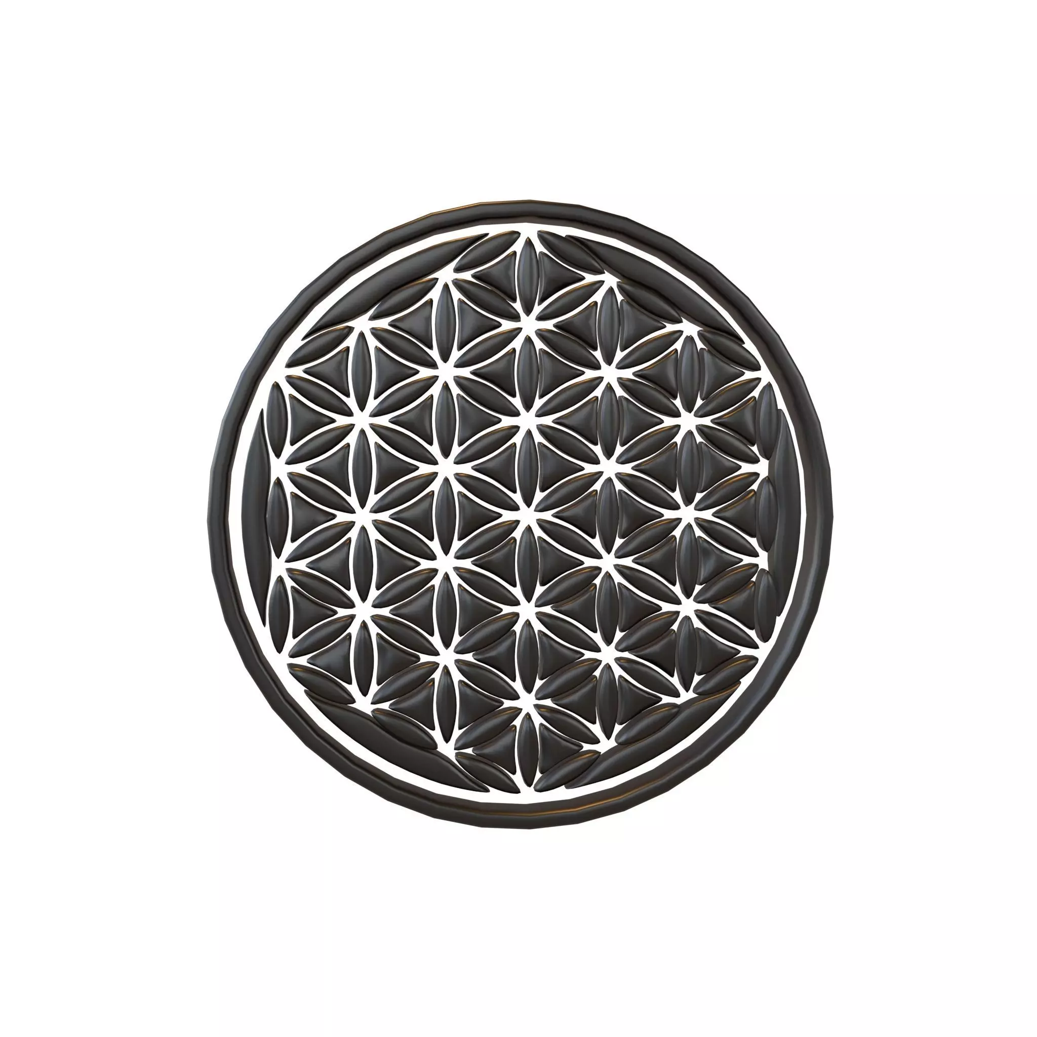 Flower Of Life Symbol v1 001 Low-poly 3D model