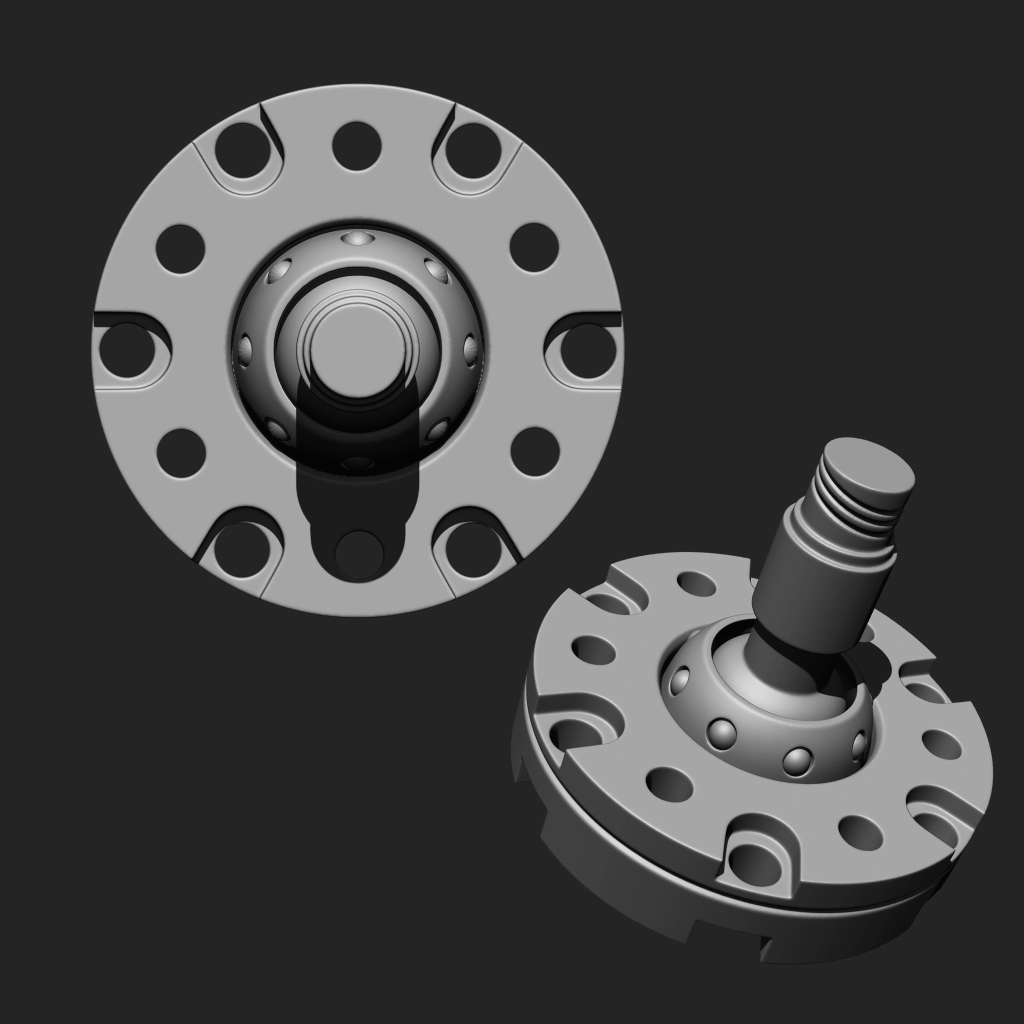 MECHANICAL PARTS MEGA PACK 4 IN ONE 87 BRUSHES 3D model_18