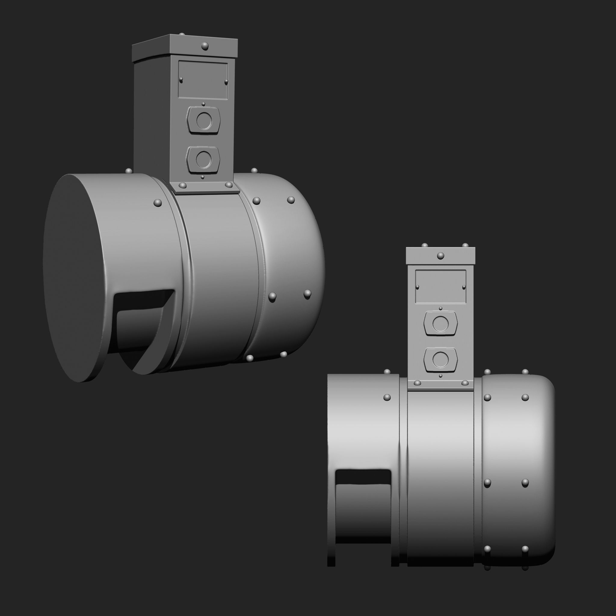 MECHANICAL PARTS MEGA PACK 4 IN ONE 87 BRUSHES 3D model_11