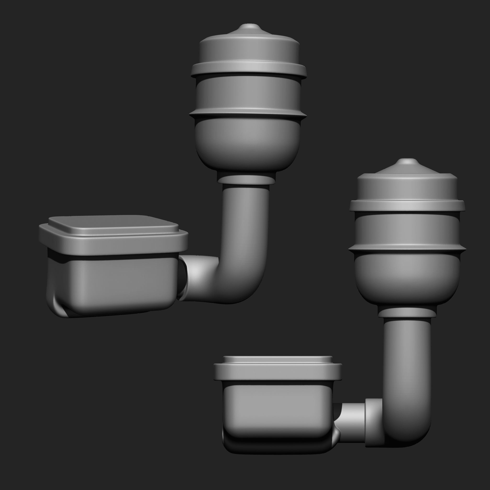 MECHANICAL PARTS MEGA PACK 4 IN ONE 87 BRUSHES 3D model_12