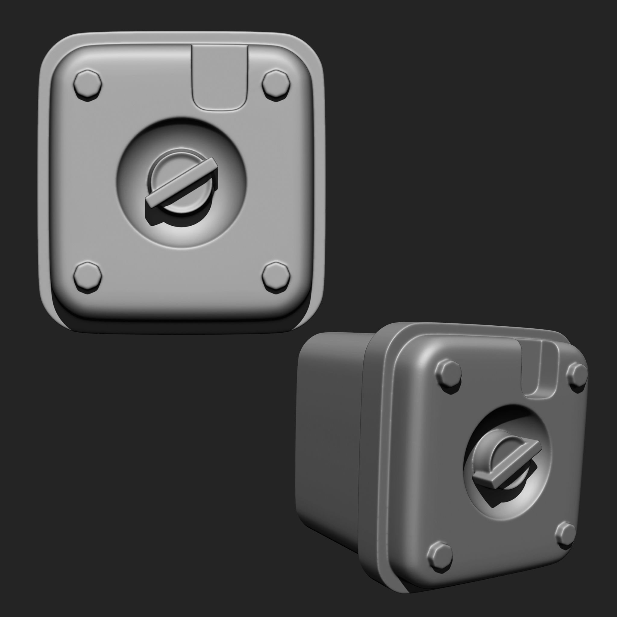 MECHANICAL PARTS MEGA PACK 4 IN ONE 87 BRUSHES 3D model_20