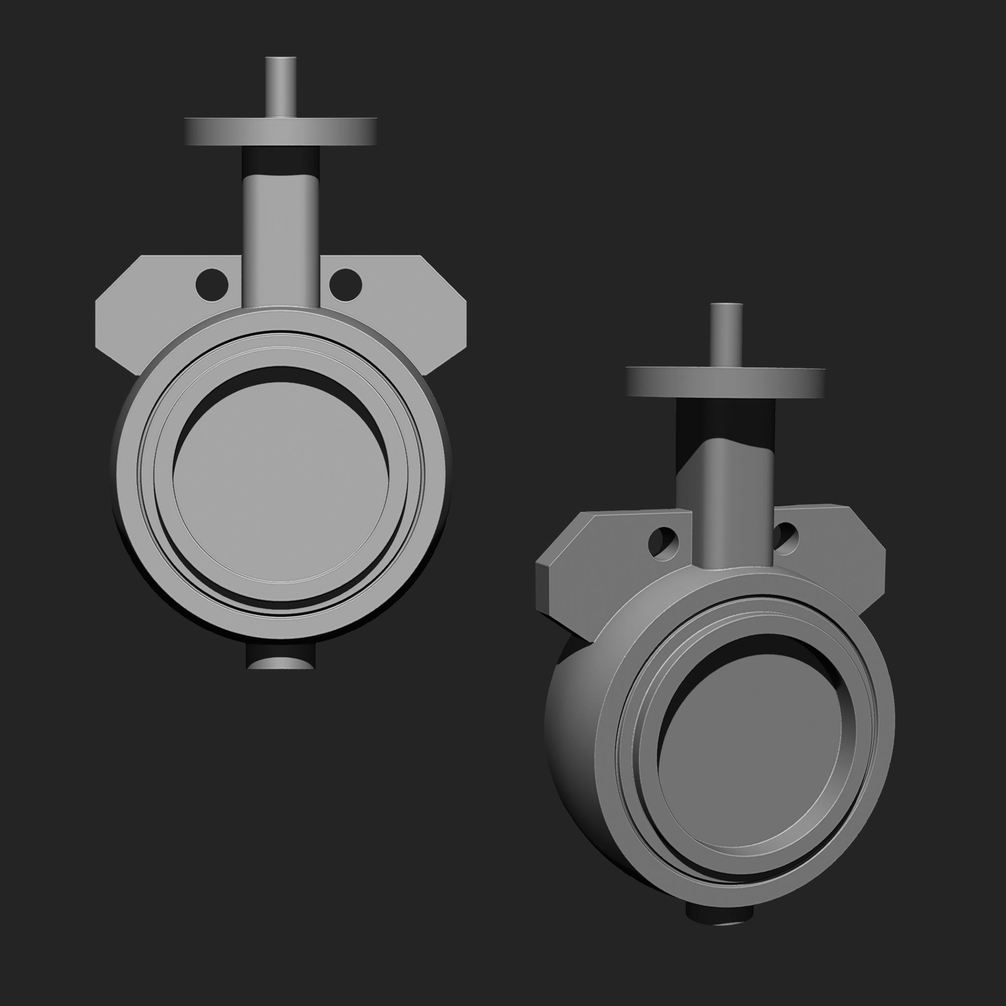 MECHANICAL PARTS MEGA PACK 4 IN ONE 87 BRUSHES 3D model_16