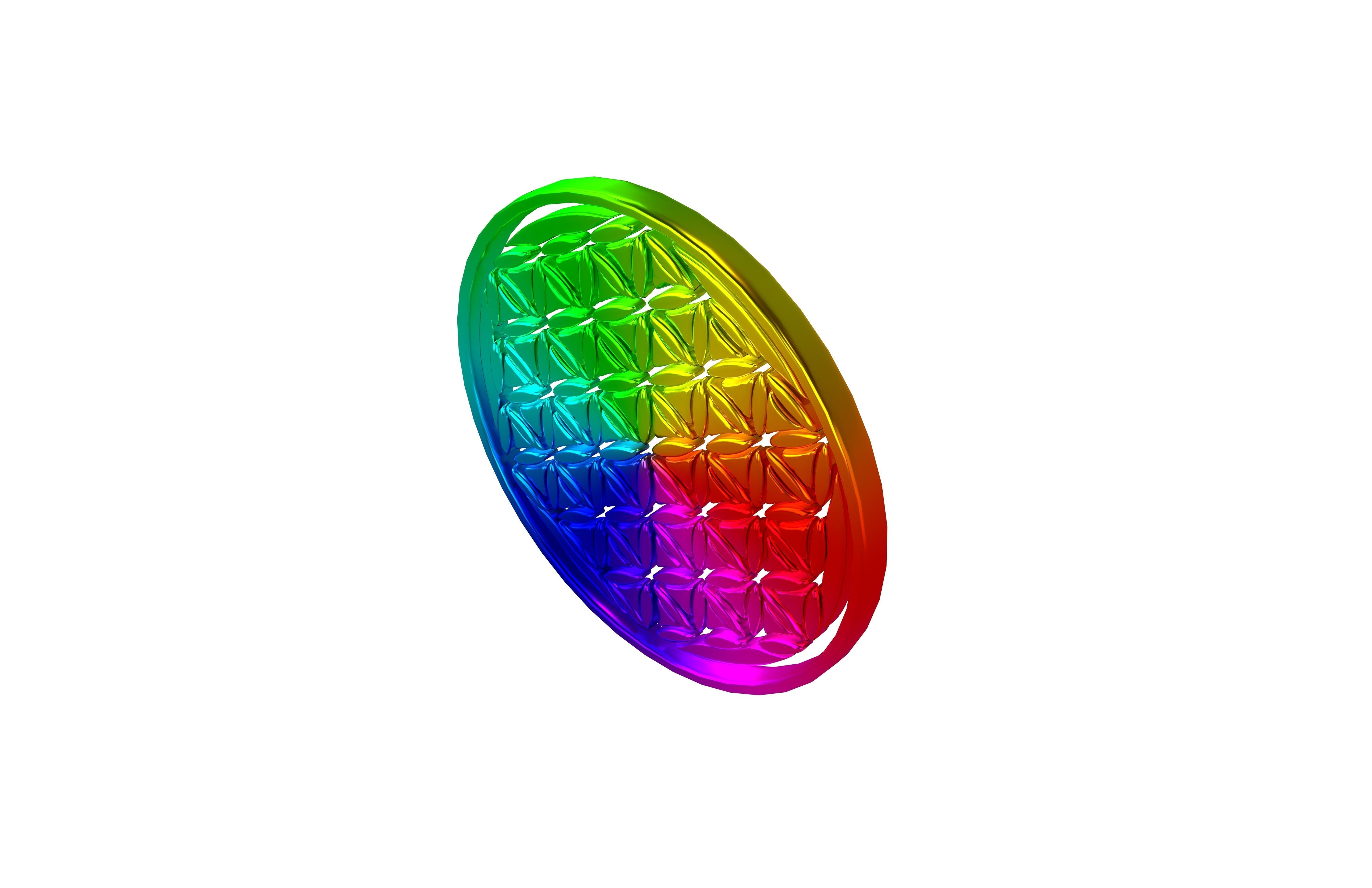 Flower Of Life Symbol v1 003 Low-poly 3D model_2