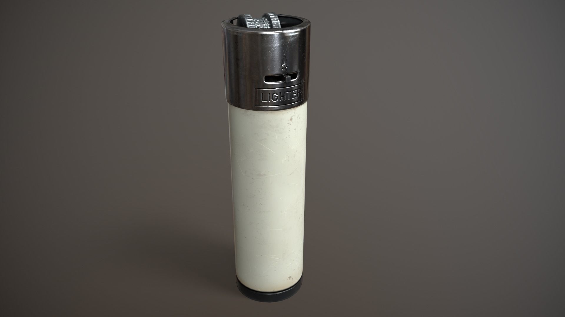 Lighter White Low-poly 3D model_3