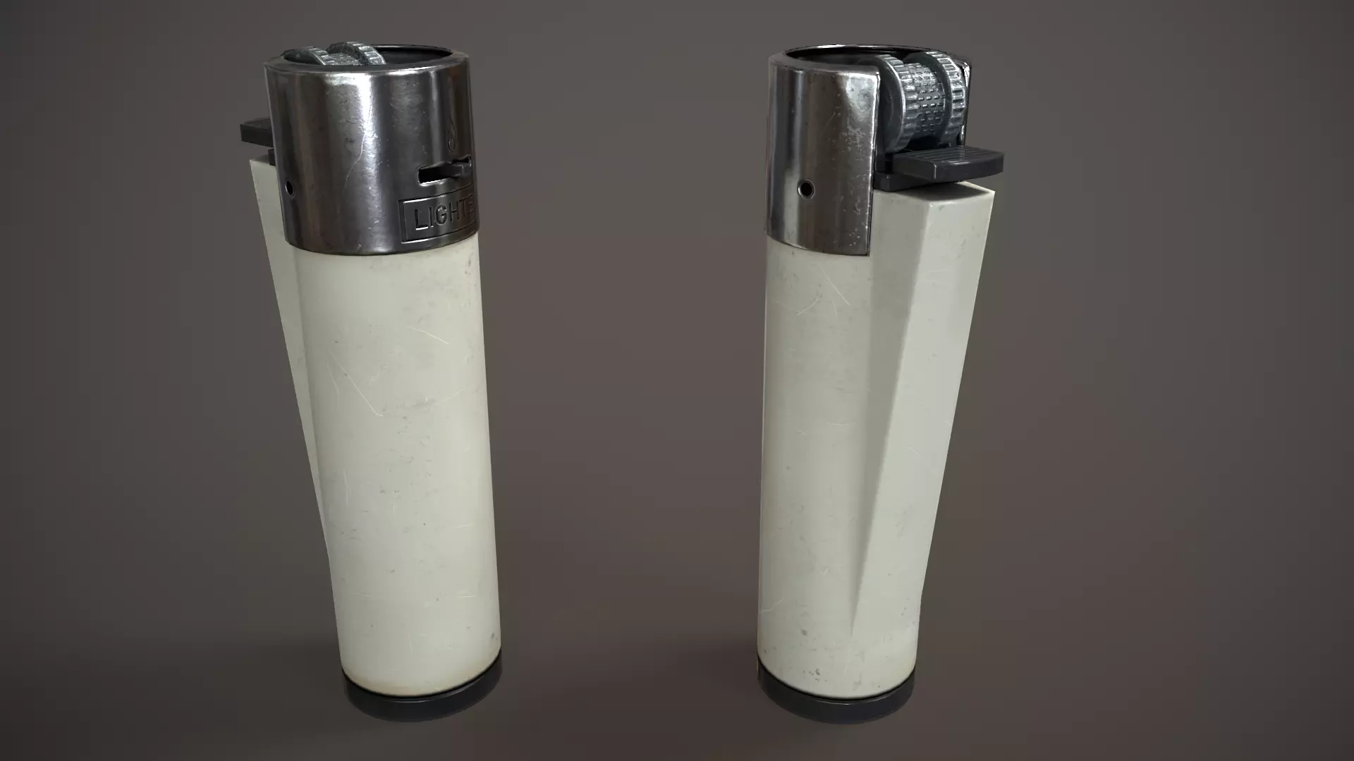 Lighter White Low-poly 3D model_0