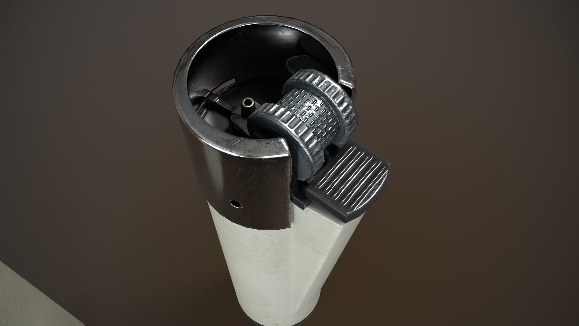 Lighter White Low-poly 3D model_1
