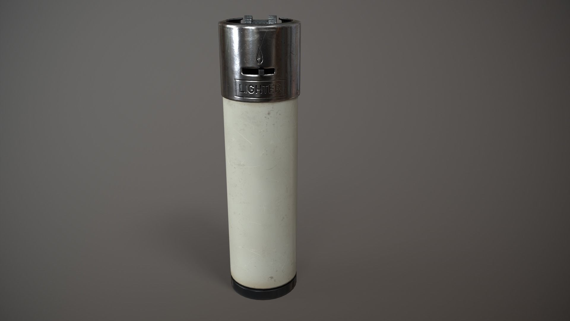 Lighter White Low-poly 3D model_7