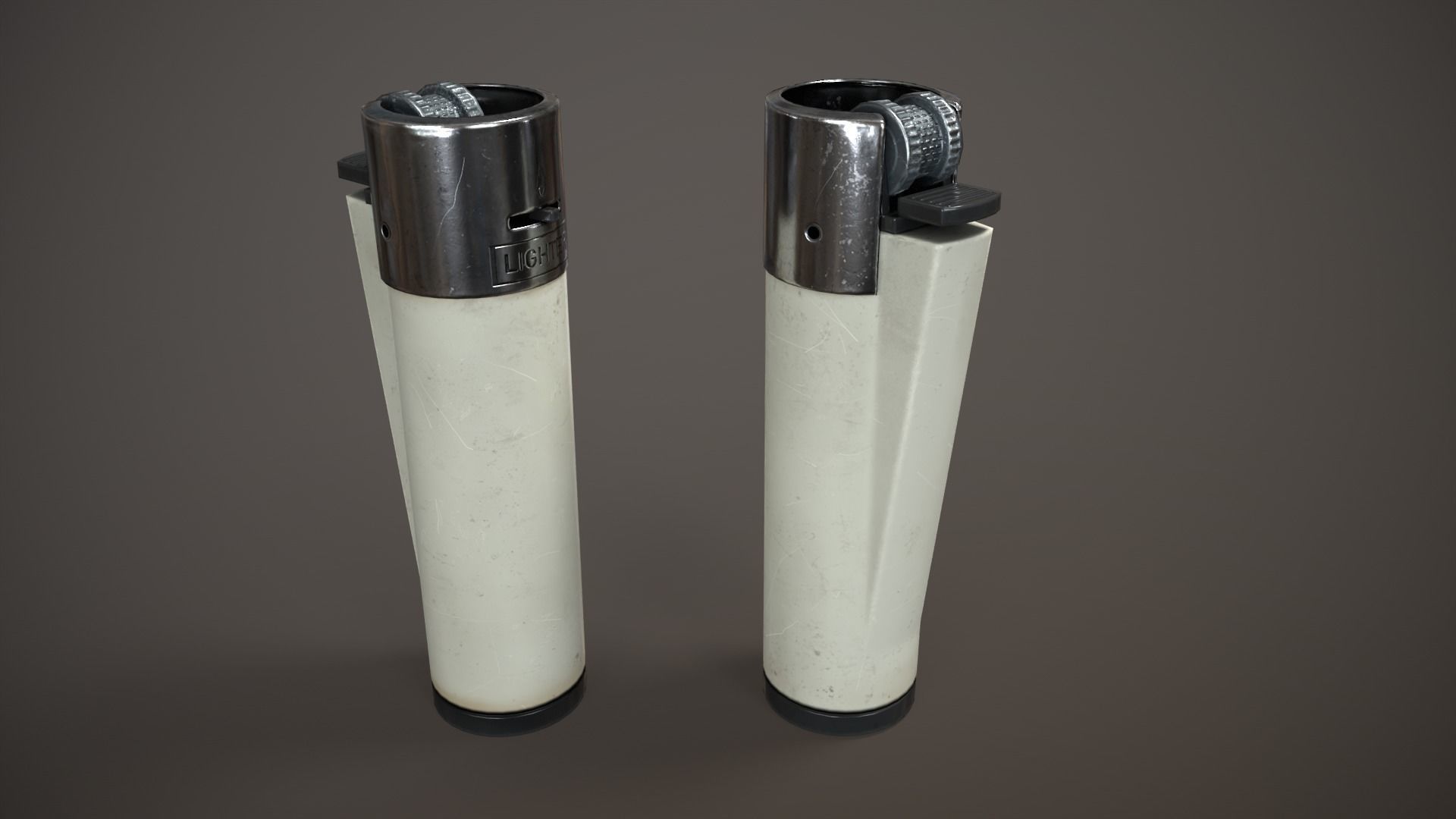 Lighter White Low-poly 3D model_4