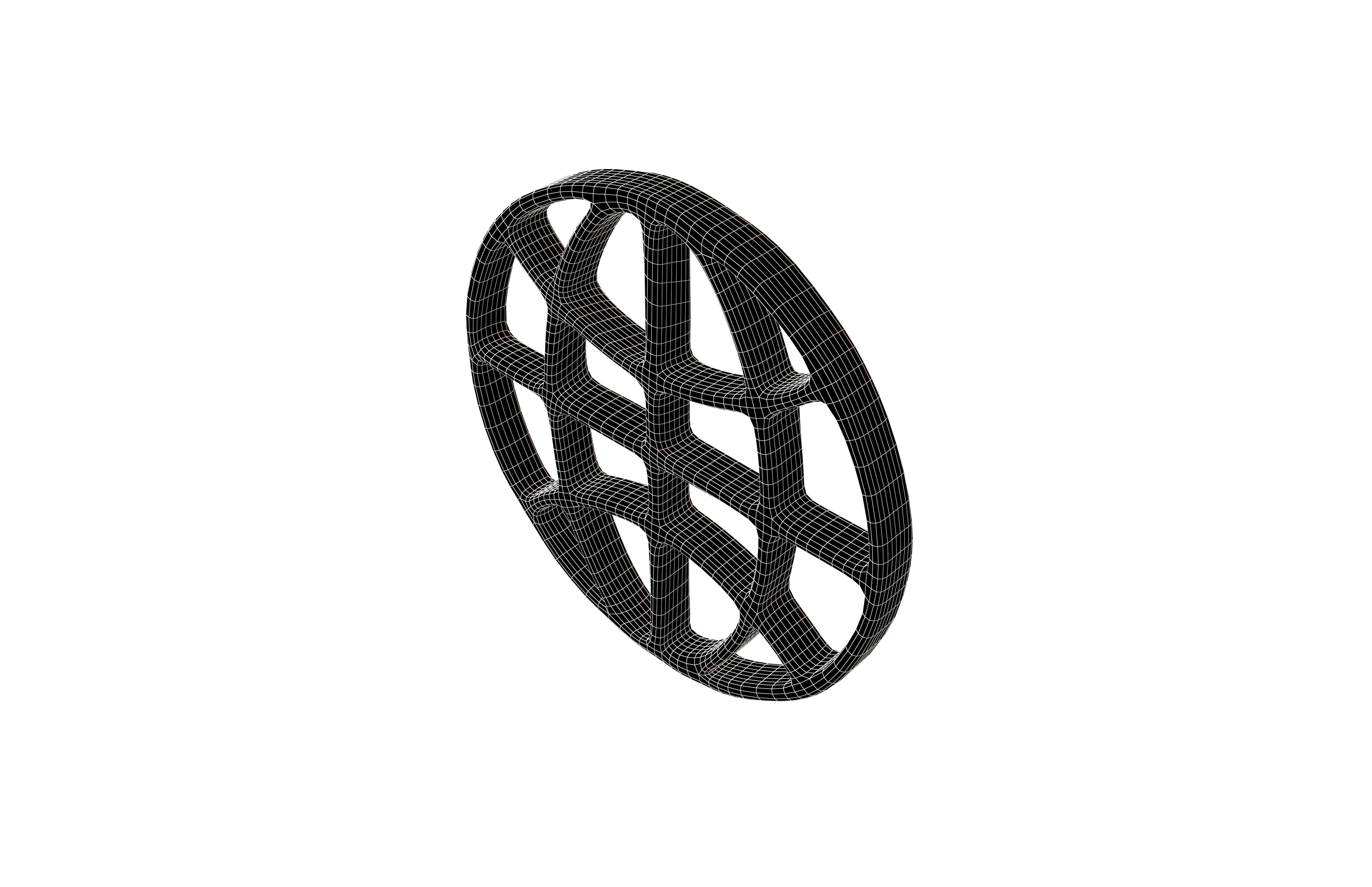 Web Symbol v1 001 Low-poly 3D model_4