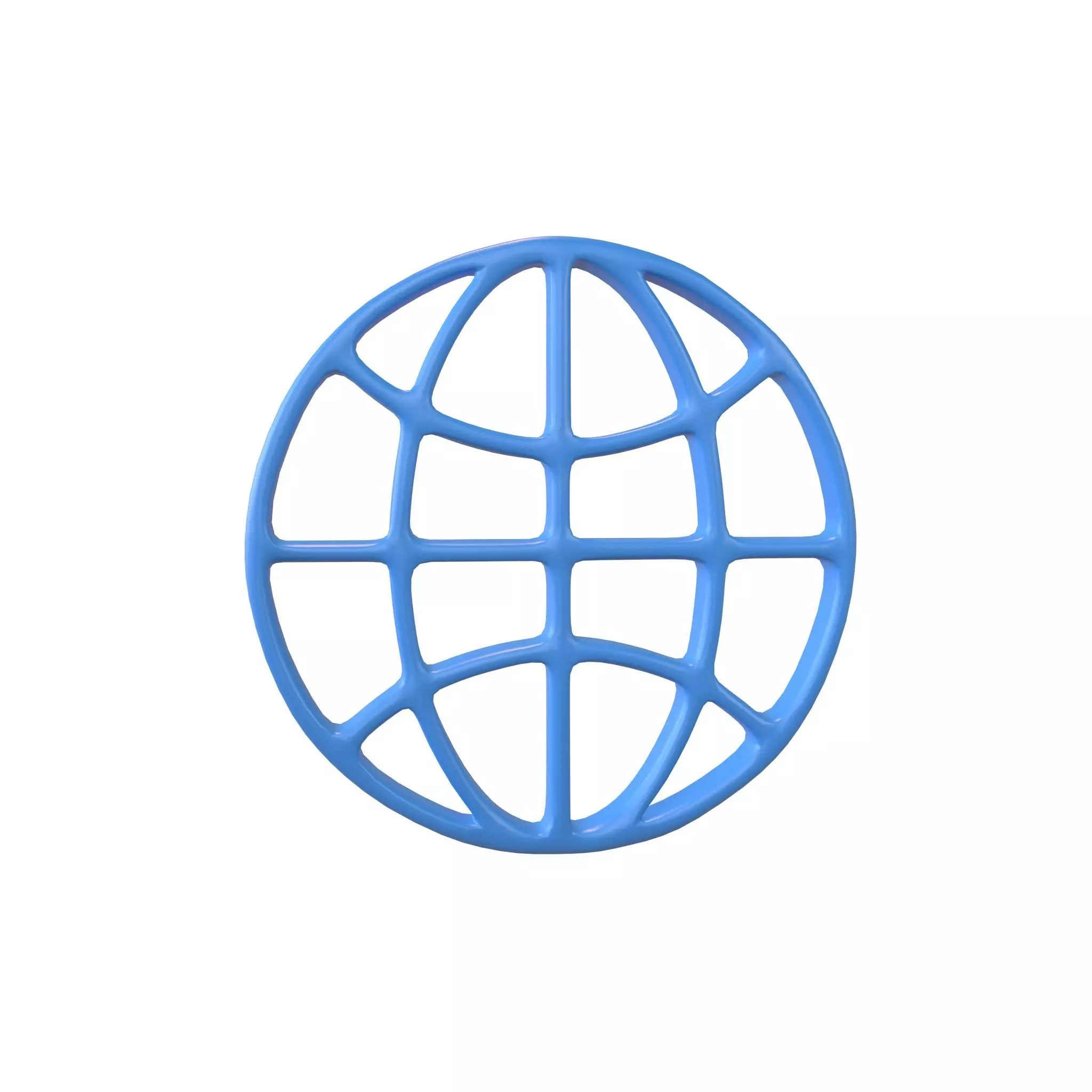 Web Symbol v1 002 Low-poly 3D model_0