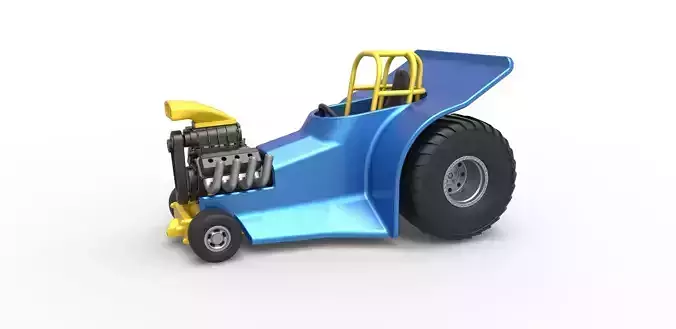 Mini Rod pulling tractor 4 Scale 1 to 25